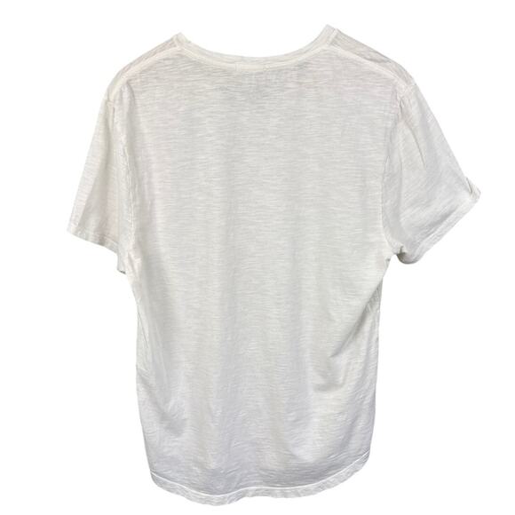 Buck Mason Womens Tee Shirt Hand made Hand Symbol Pencil Graphic Size L Relaxed - Picture 2 of 7